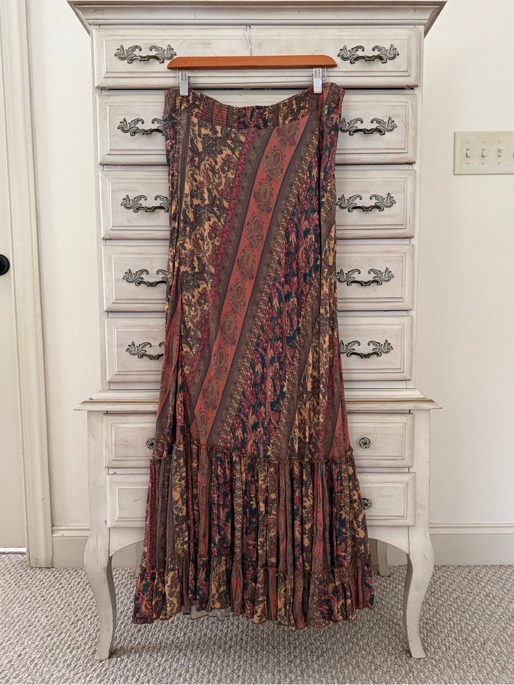 Soft Surroundings Boho Patchwork Maxi Skirt - Picture 4 of 6
